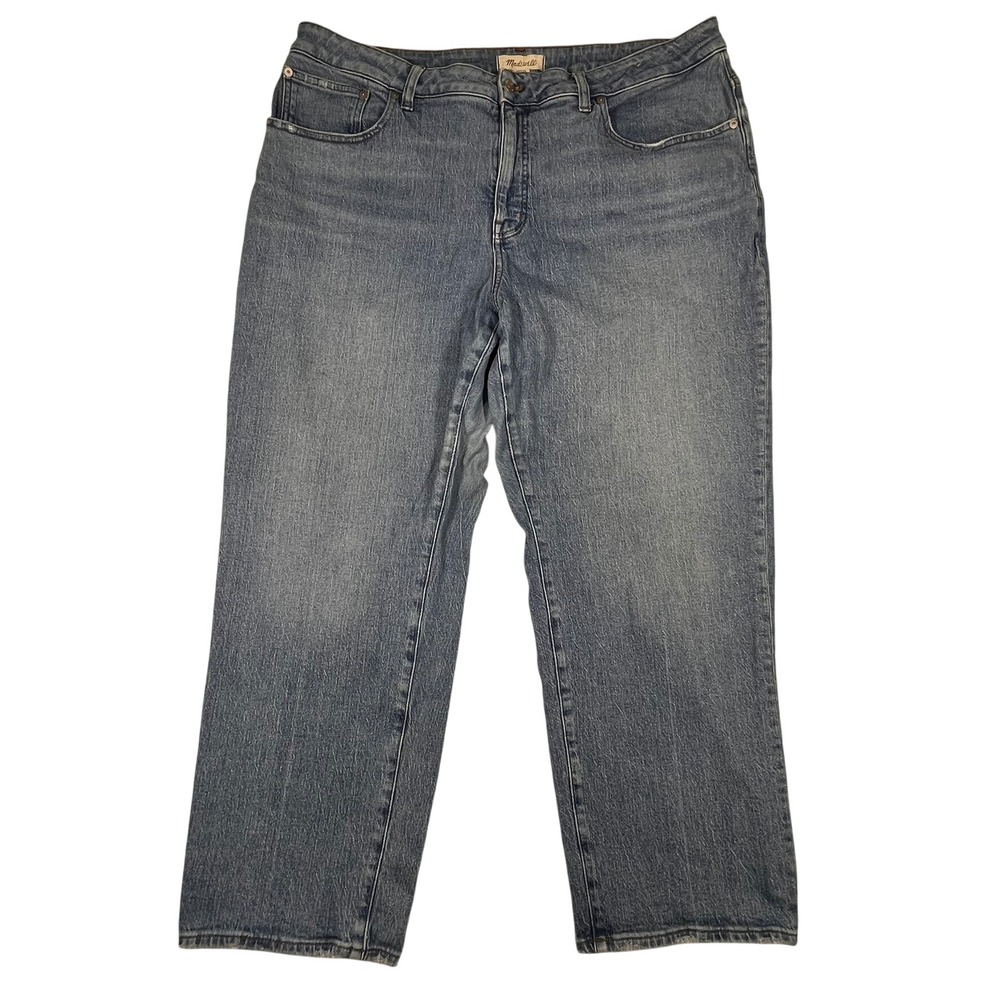 Madewell Curvy 90s Straight Jeans Women 20W (Fits 40x29) Medium Wash High Rise